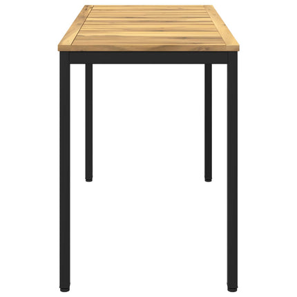 Havemiddagstabel Hvid og sort 108,5 x 55 x 75 cm