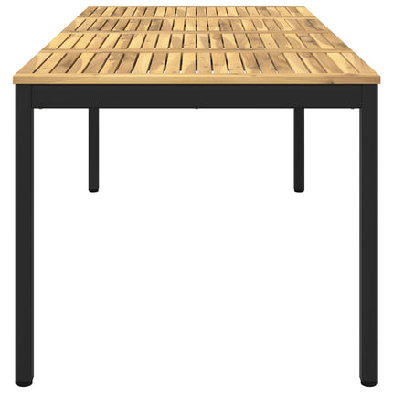 Havemiddagstabel Hvid og sort 147 x 88,5 x 75 cm