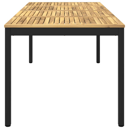 Havemiddagstabel Hvid og sort 180 x 88,5 x 75 cm