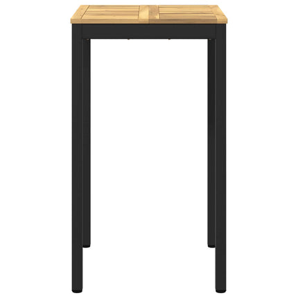 Have Bar Bord Hvid og sort 60 x 60,5 x 105 cm Massivt Akacietræ