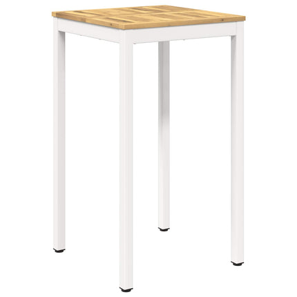 Have Bar Bord Hvid 60 x 60,5 x 105 cm Massivt Akacietræ