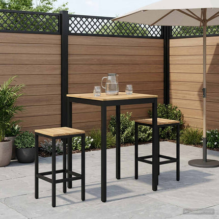 Have Bar Bord NAARDEN Hvid og sort 70 x 68,5 x 105 cm