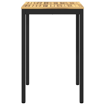 Have Bar Bord Hvid og sort 70 x 68,5 x 105 cm Massivt Akacietræ