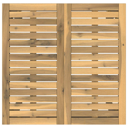Have Bar Bord Hvid og sort 70 x 68,5 x 105 cm Massivt Akacietræ