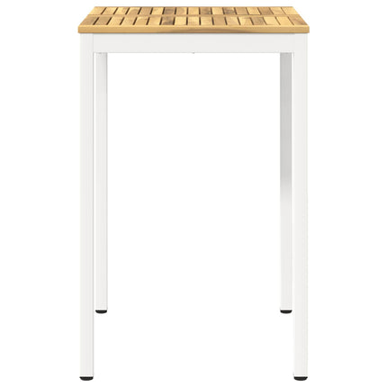 Have Bar Bord Hvid 70 x 68,5 x 105 cm Massivt Akacietræ
