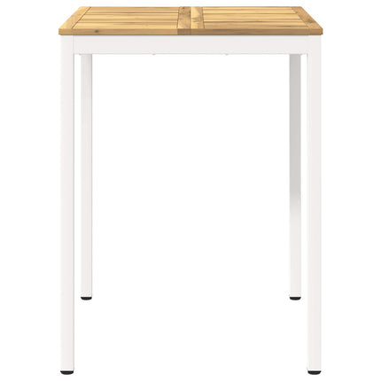 Have Bar Bord Hvid 80 x 80,5 x 105 cm Massivt Akacietræ