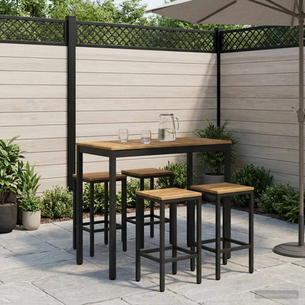 Have Bar Bord NAARDEN Hvid og sort 108,5 x 55 x 105 cm