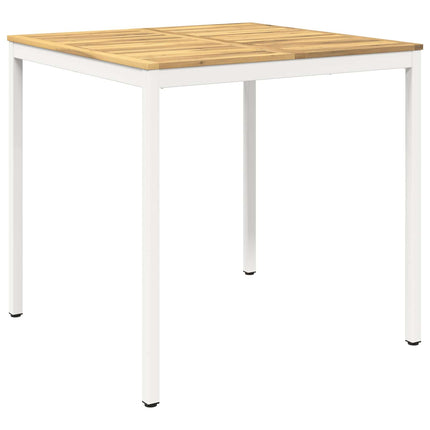 Have Bar Bord Hvid 110 x 108,5 x 105 cm Massivt Akacietræ