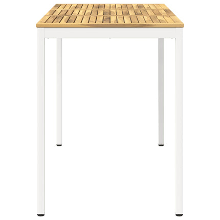 Have Bar Bord Hvid 141 x 80,5 x 105 cm Massivt Akacietræ