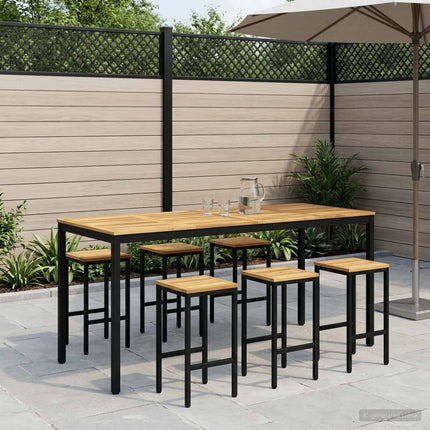 Have Bar Bord Hvid og sort 196 x 80,5 x 105 cm