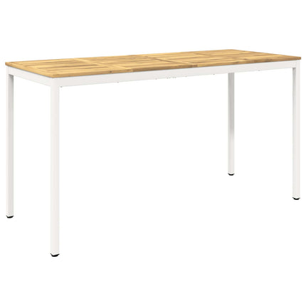 Have Bar Bord Hvid 196 x 80,5 x 105 cm Massivt Akacietræ