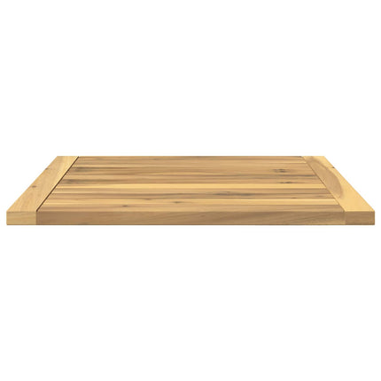 Bordplade 48,5 x 49 x 2 cm Rektangulær Massivt Akacietræ Hvid
