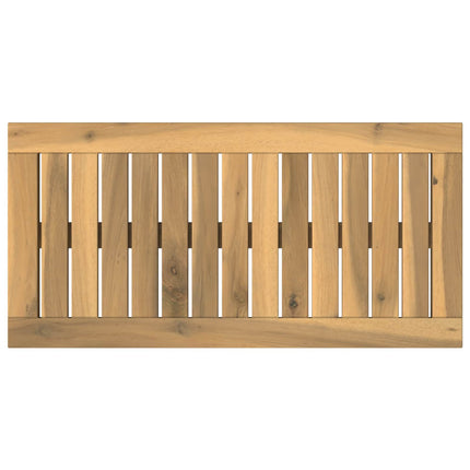 Bordplade 60,5 x 30 x 2 cm Rektangulær Massivt Akacietræ Hvid