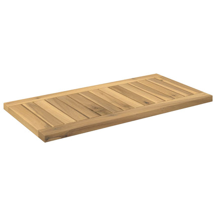 Bordplade 60,5 x 30 x 2 cm Rektangulær Massivt Akacietræ Hvid