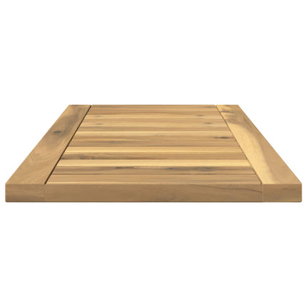 Bordplade 60,5 x 30 x 2 cm Rektangulær Massivt Akacietræ Hvid