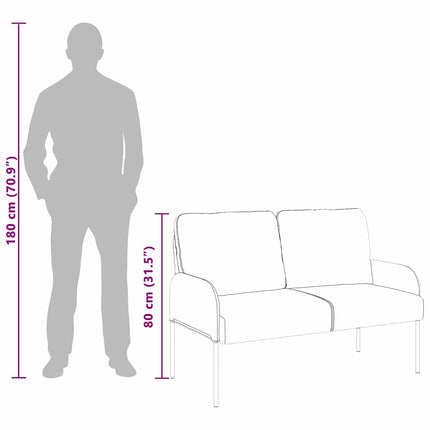 Sofaer med pude 110cm Blå Krydsfinér