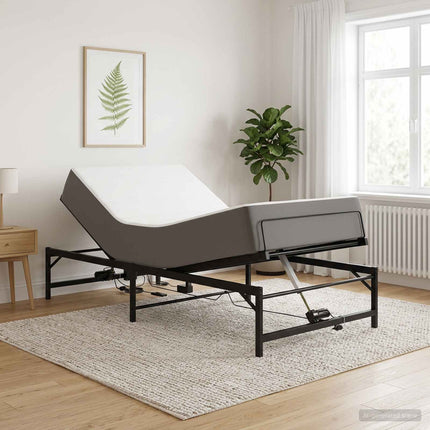 Elektrisk Justerbar Sengetramme Sort 100 x 200 cm Stål