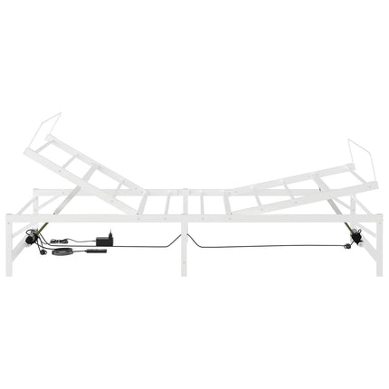 Elektrisk Justerbar Sengetramme Hvid 75 x 190 cm Stål