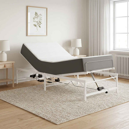 Elektrisk Justerbar Sengetramme Hvid 80 x 200 cm Stål