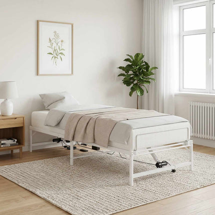Elektrisk Justerbar Sengetramme Hvid 90 x 190 cm Stål