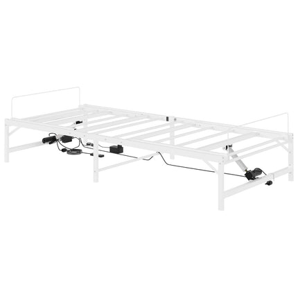 Elektrisk Justerbar Sengetramme Hvid 90 x 200 cm Stål