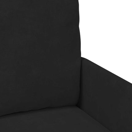 Sofasæt med pude 3 pcs Sort 115 x 56 x 80 cm Krydsfinér