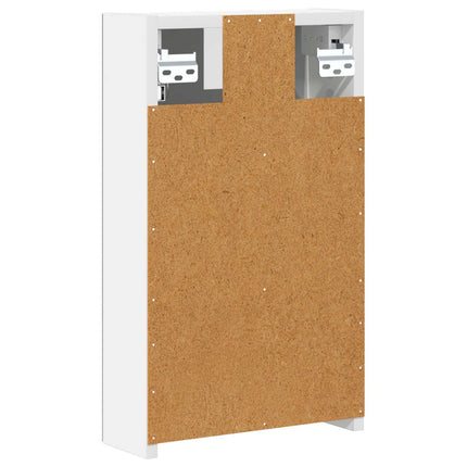 Badeværelsesspejlskab Hvid 30 x 10,5 x 50 cm Konstrueret træ