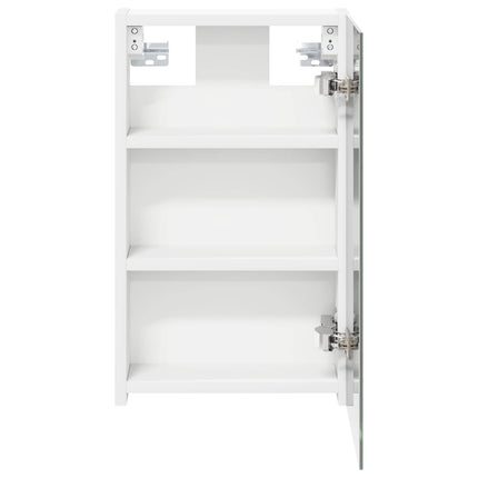 Badeværelsesspejlskab Hvid 30 x 10,5 x 50 cm Konstrueret træ