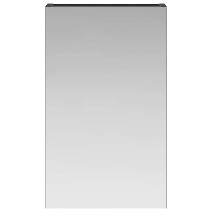 Badeværelsesspejlskab Sort eg 30 x 10,5 x 50 cm Konstrueret træ