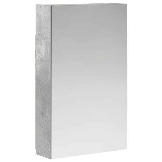 Badeværelsesspejlskab med hylde Beton Grå 30 x 10,5 x 50 cm
