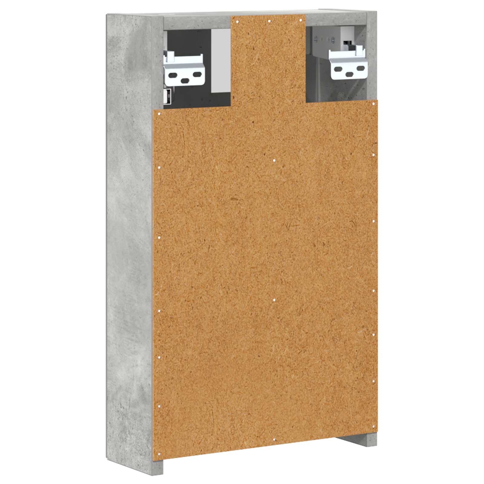 Badeværelsesspejlskab med hylde Beton Grå 30 x 10,5 x 50 cm