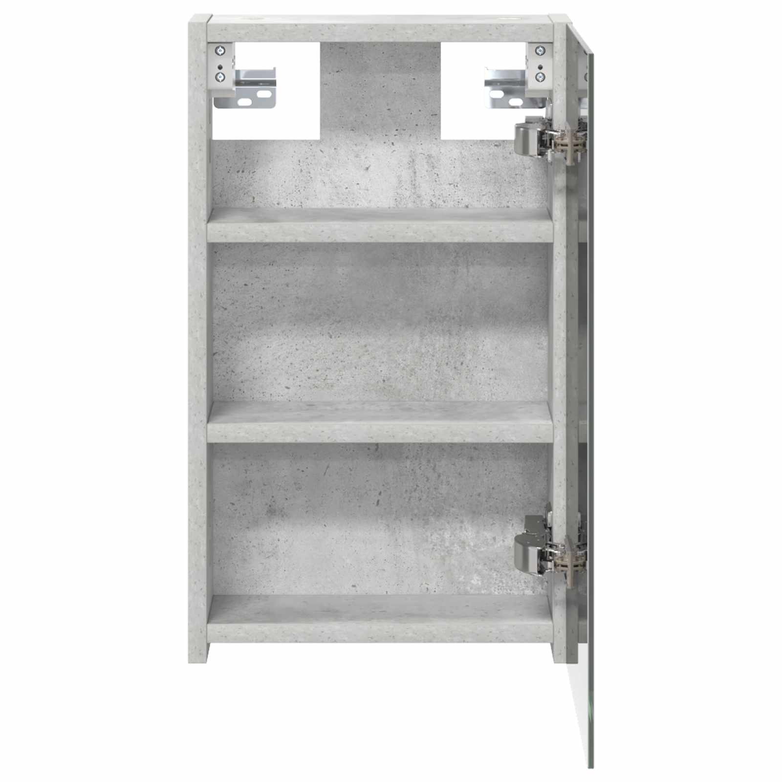 Badeværelsesspejlskab med hylde Beton Grå 30 x 10,5 x 50 cm