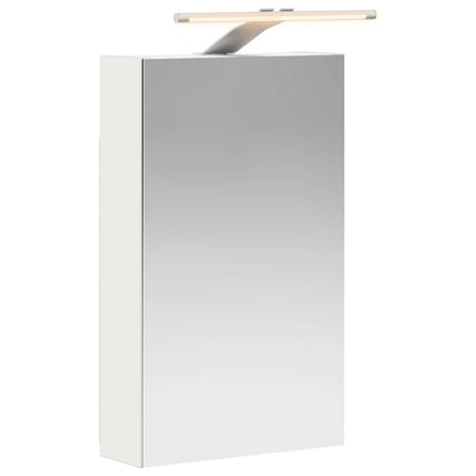Badeværelsesspejlskab Hvid 30 x 10,5 x 50 cm Konstrueret træ