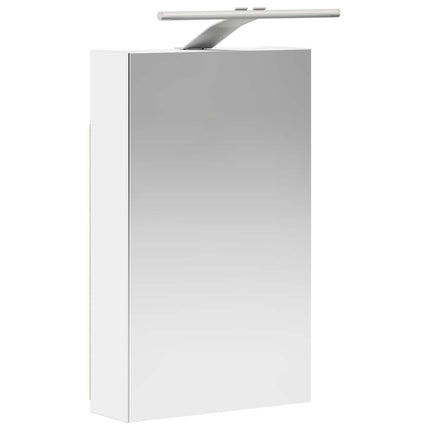 Badeværelsesspejlskab Hvid 30 x 10,5 x 50 cm Konstrueret træ
