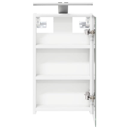 Badeværelsesspejlskab Hvid 30 x 10,5 x 50 cm Konstrueret træ