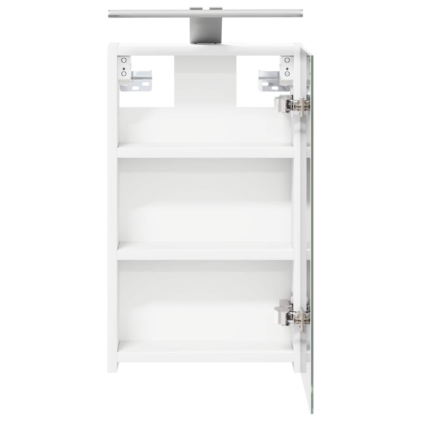 Badeværelsesspejlskab Hvid 30 x 10,5 x 50 cm Konstrueret træ