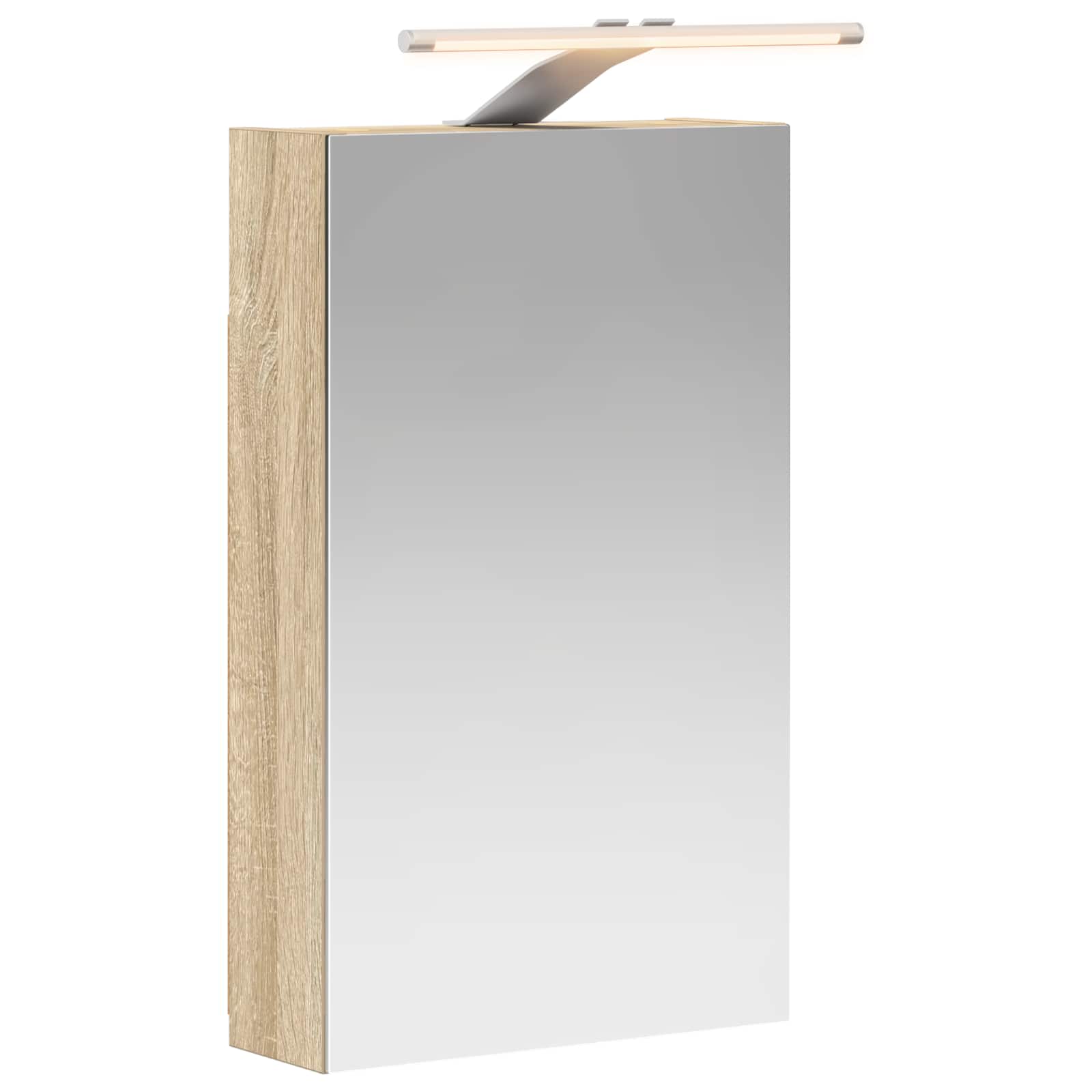 Badeværelsesspejlskab med hylde Sonoma eg 30 x 10,5 x 50 cm