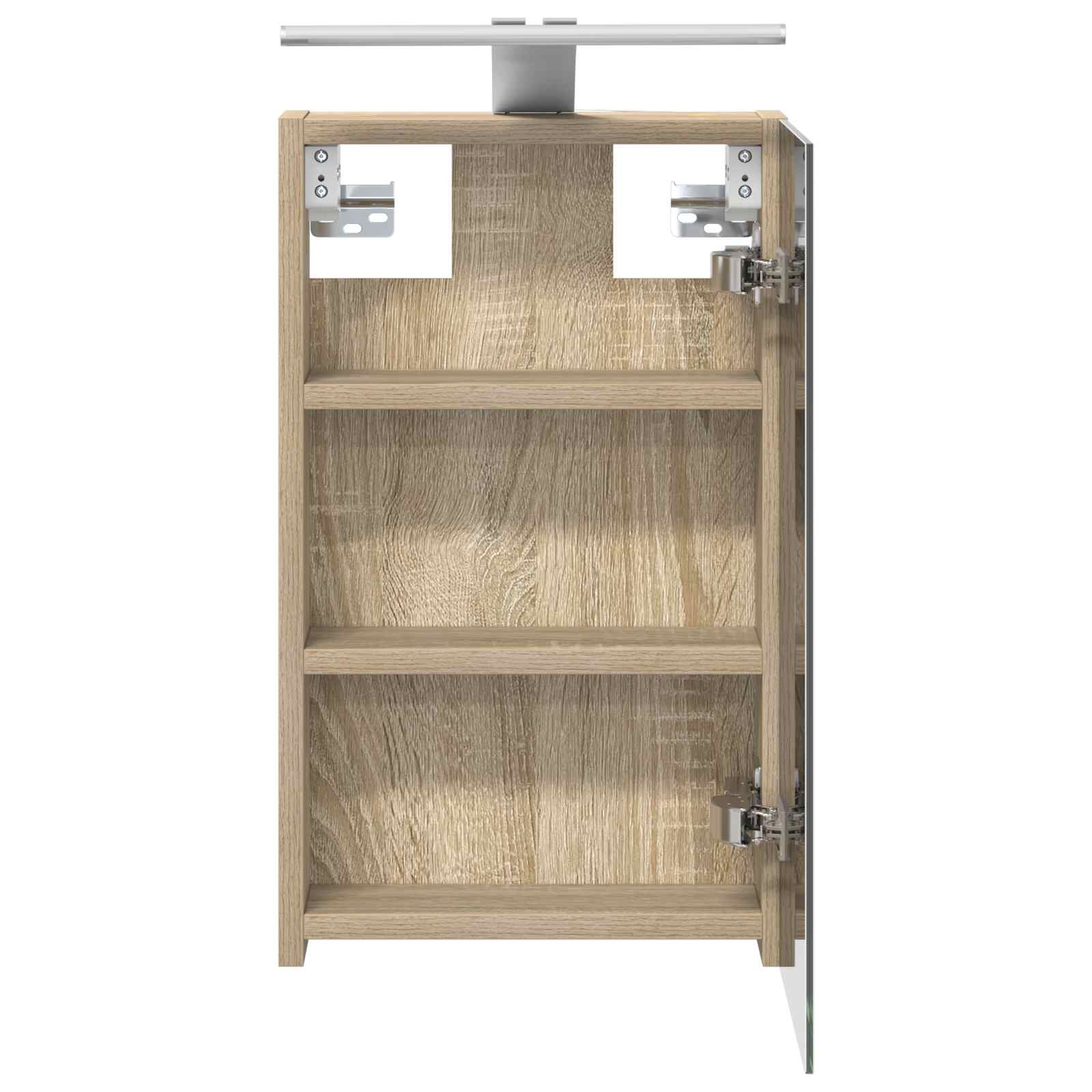 Badeværelsesspejlskab med hylde Sonoma eg 30 x 10,5 x 50 cm