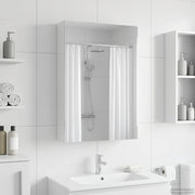 Badeværelsesspejlskab Hvid 40 x 10,5 x 60,5 cm Konstrueret træ