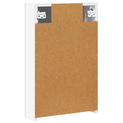 Badeværelsesspejlskab Hvid 40 x 10,5 x 60,5 cm Konstrueret træ