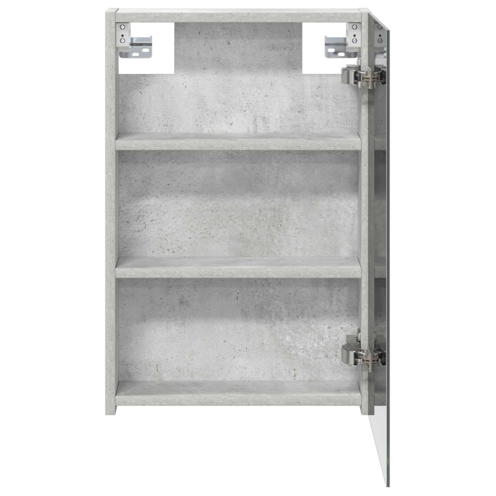 Badeværelsesspejlskab med hylde Beton Grå 40 x 10,5 x 60,5 cm
