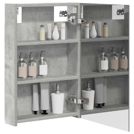 Badeværelsesspejlskab Beton Grå 40 x 10,5 x 60,5 cm