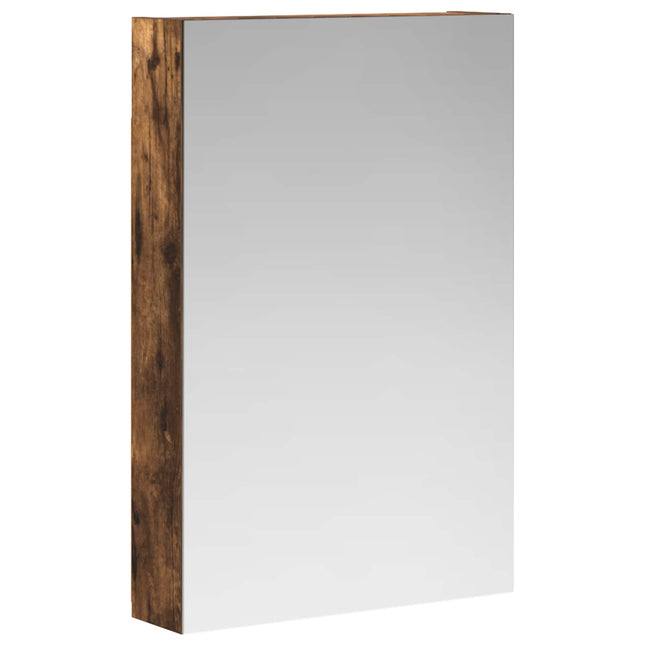 Badeværelsesspejlskab med hylde Røget eg 40 x 10,5 x 60,5 cm