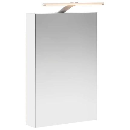 Badeværelsesspejlskab Hvid 40 x 10,5 x 60,5 cm Konstrueret træ