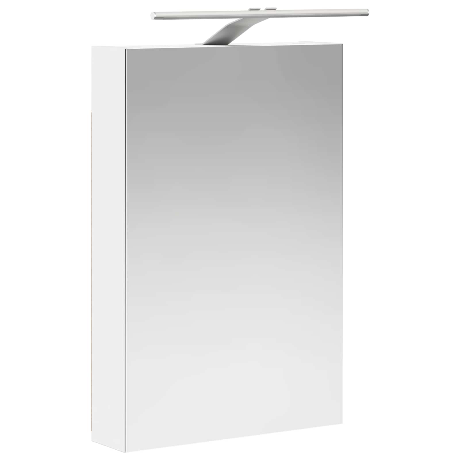 Badeværelsesspejlskab Hvid 40 x 10,5 x 60,5 cm Konstrueret træ