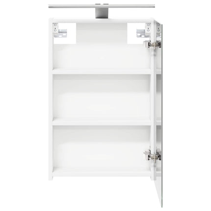 Badeværelsesspejlskab Hvid 40 x 10,5 x 60,5 cm Konstrueret træ