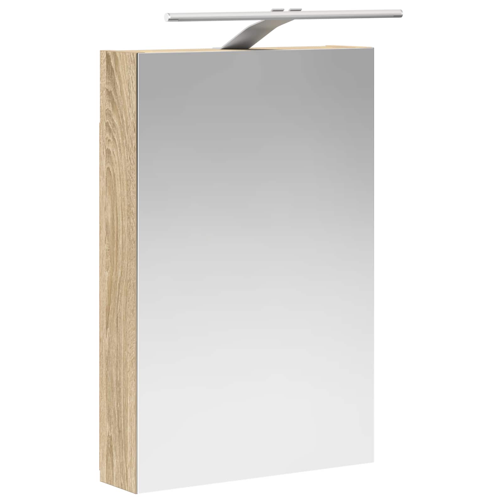 Badeværelsesspejlskab med hylde Sonoma eg 40 x 10,5 x 60,5 cm