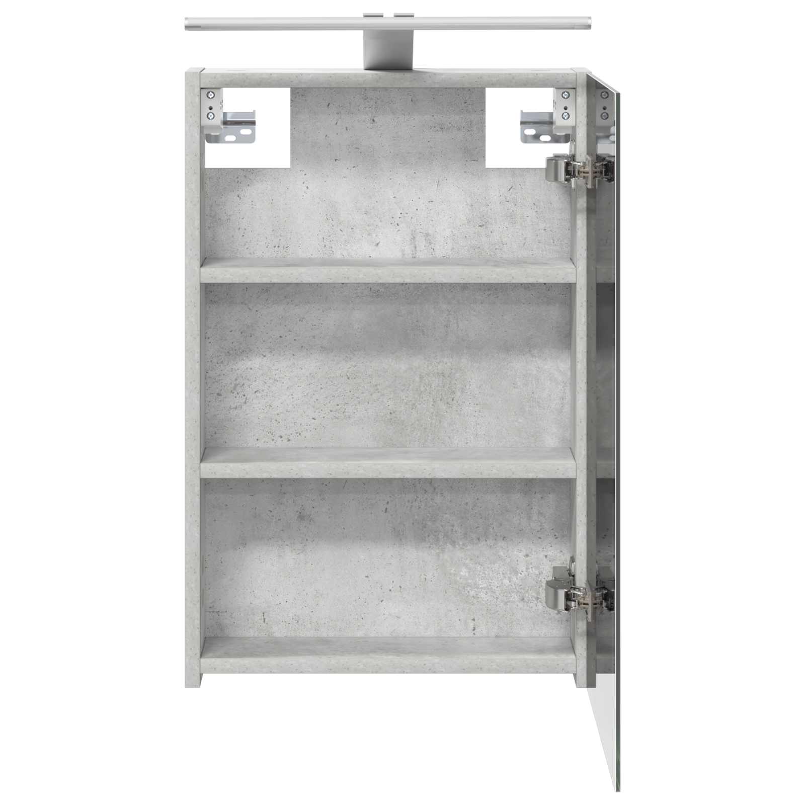 Badeværelsesspejlskab med hylde Beton Grå 40 x 10,5 x 60,5 cm