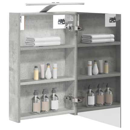 Badeværelsesspejlskab Beton Grå 40 x 10,5 x 60,5 cm
