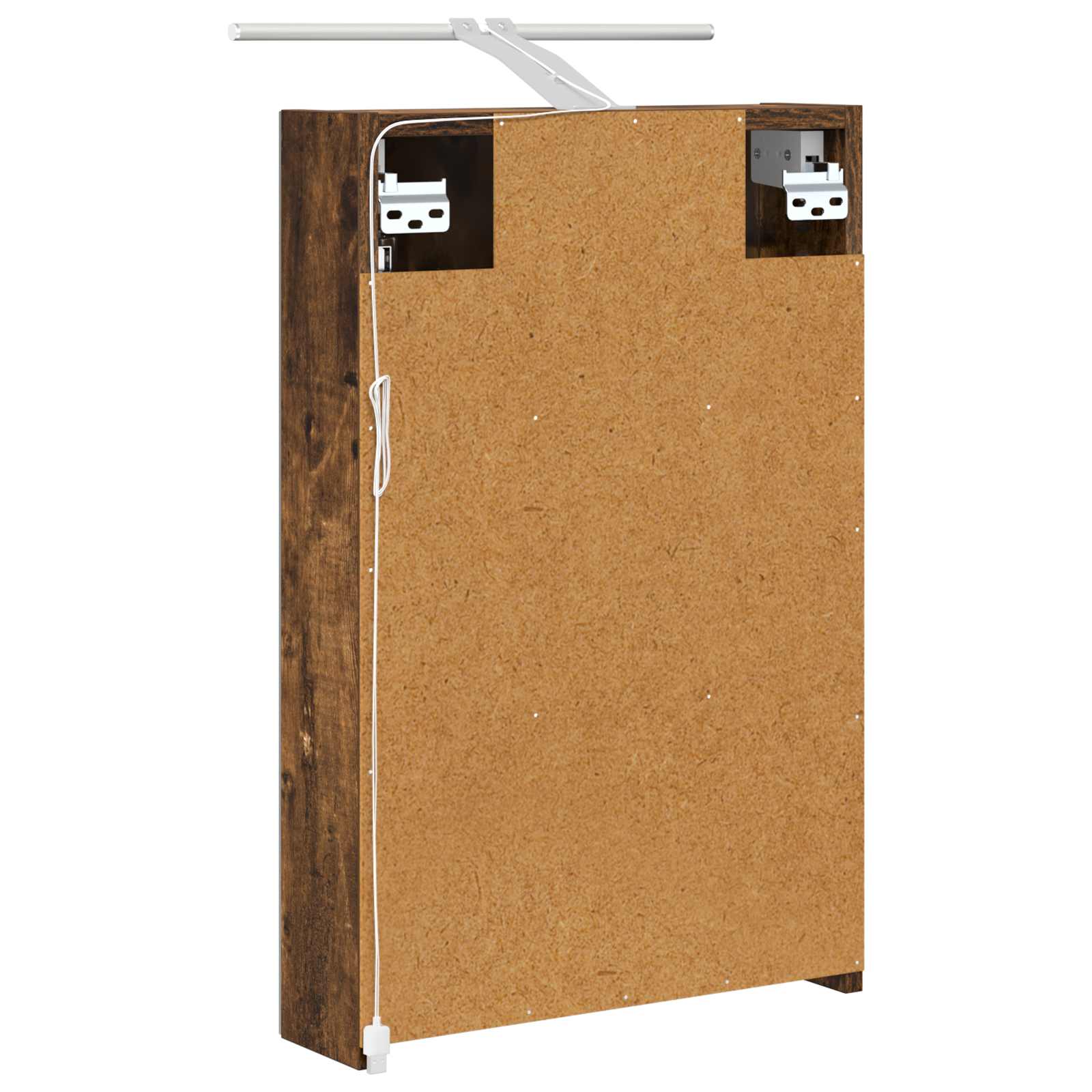 Badeværelsesspejlskab med hylde Røget eg 40 x 10,5 x 60,5 cm